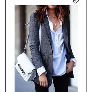 Wool gray banana republic blazer